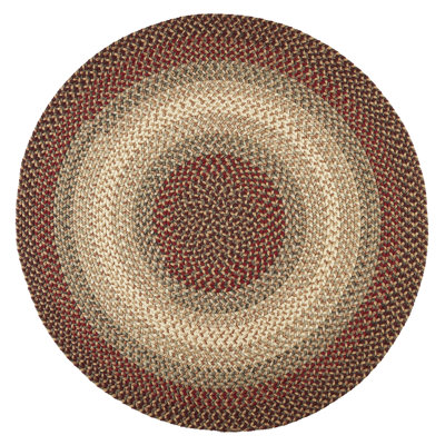 Tapis rouge tressé à la main Deserie
