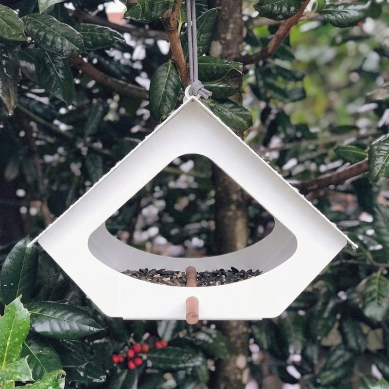 Beekman Bird Feeder, White