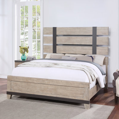 Lit standard en bois massif Chadha
