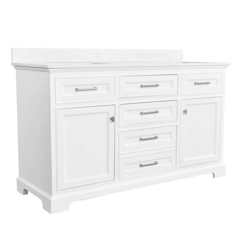 Meuble-lavabo double 60 po