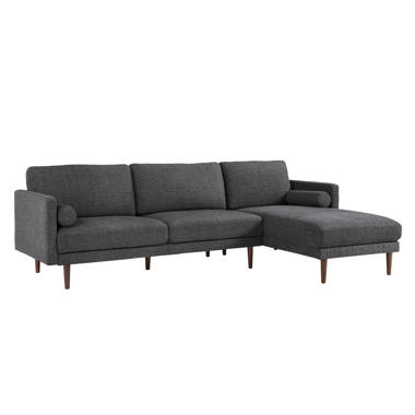 Avenley 89 Wide Sofa & Chaise Upholstery Color: Egypt Dark Grey, Orientation: Right Hand Facing