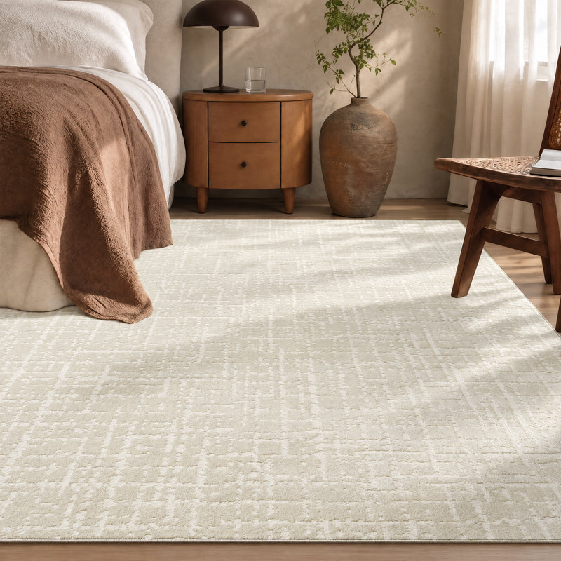 Washable Striped and Geometric Indoor Rug, Rectangle 2' x 3'