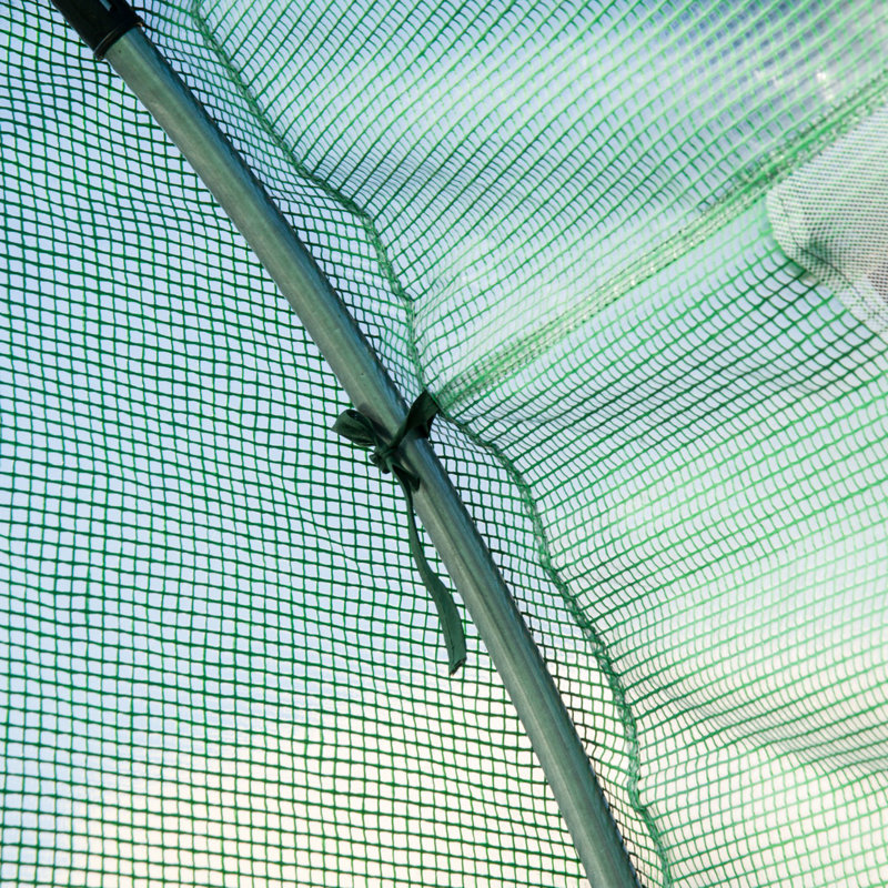 Maren Polytunnel Greenhouse With Roll-Up Door And UV-Resistant PE Cover
