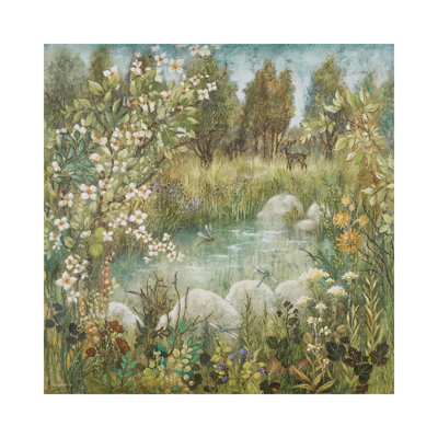 Enchanted Pond by Lisa Marie Kindley - Wrapped Canvas Painting