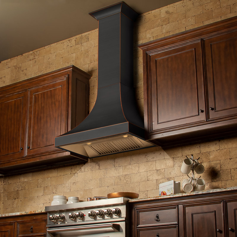 ZLINE 30" Designer Series Fingerprint Resistant Stainless Steel Ducted Wall Range Hood (8632S-30), Satin Stainless Steel