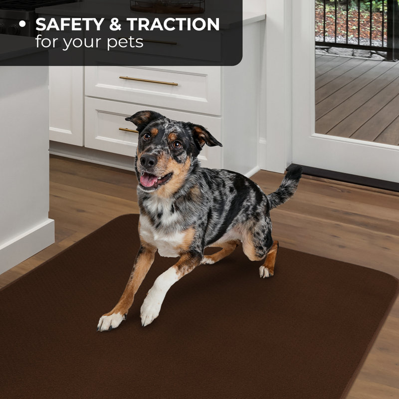 Skid-Resistant Carpet Indoor Area Rug Floor Mat - Chocolate Brown - Many Other Sizes To Choose From, Rectangle 6' x 9'