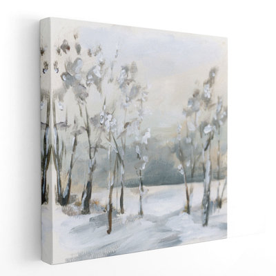 «Snowy Winter Trees», reproduction d'art sur toile