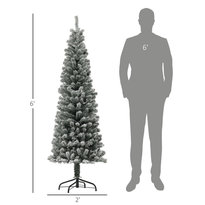 Arbre de Noël crayon pré-éclairé, 6'
