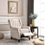 76cm Wide Classic Push Back Recliner with Tufted Back and Rivets-521356352