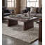Table basse Chaliyah en bois massif d'acacia à bord naturel, 130 cm (51 po), brun foncé-134516726