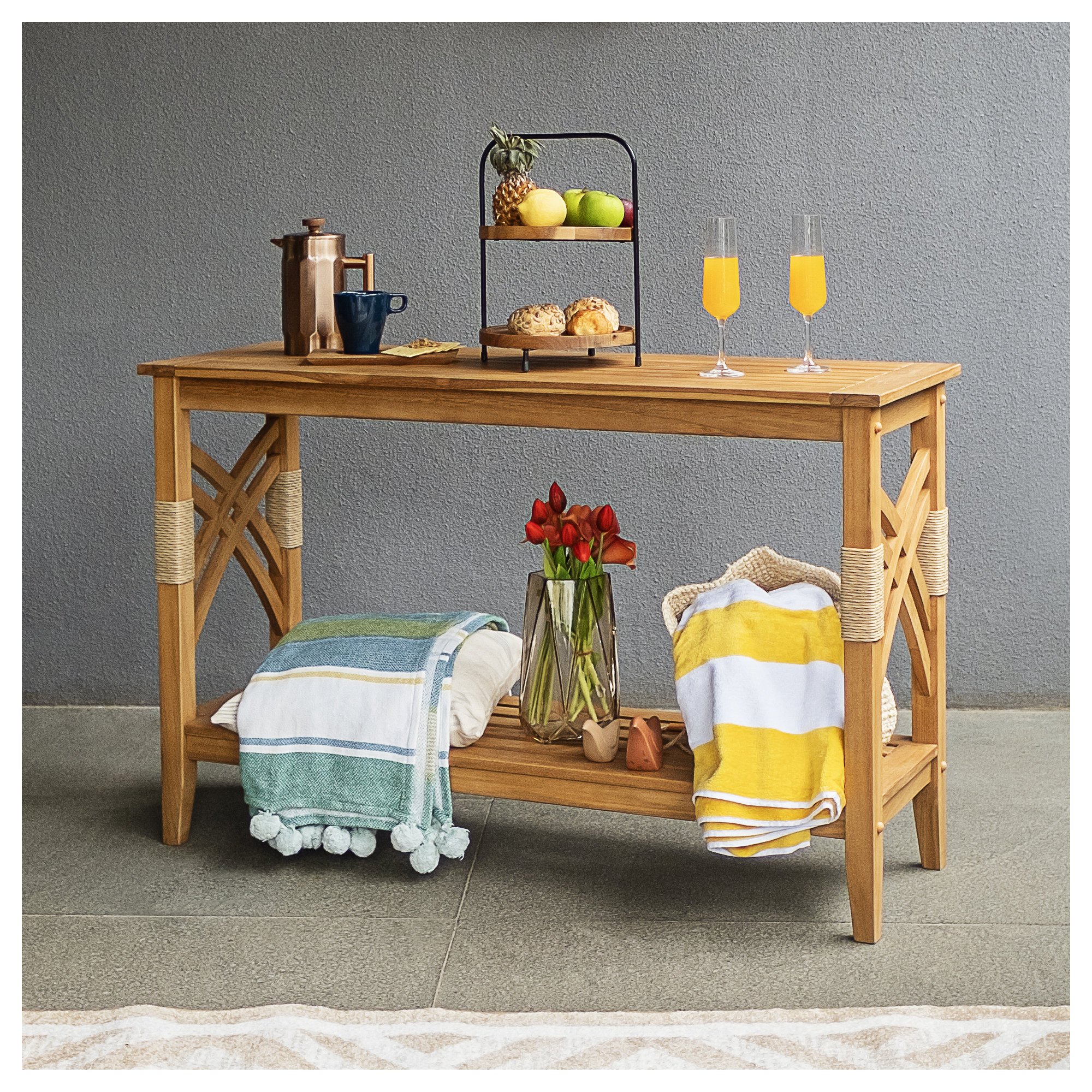 Davida Teak Outdoor Buffet & Console Table