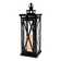 Black Crisscross Metal Lantern with Battery Operated Candle