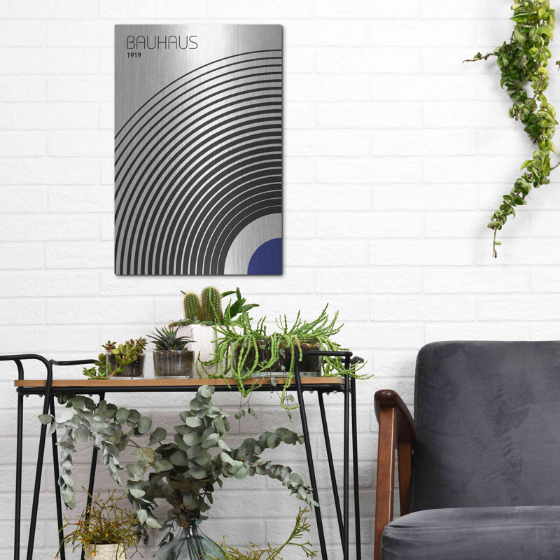 Winston Porter «Bauhaus 4» par Design Fabrikken, art mural en métal, MTL-14831, H 16 po x l 12 po
