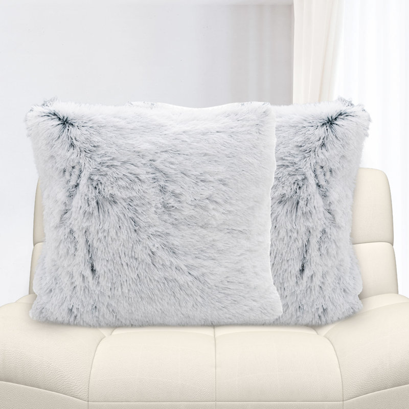  Housse et insert d'oreiller carré, Bleu, Carré 18 po