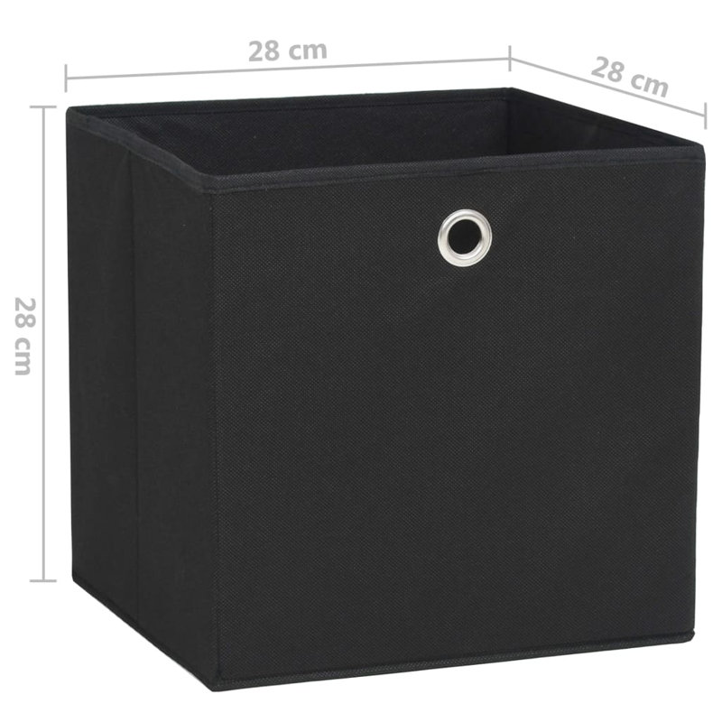 Rebrilliant Fabric Decorative Bin, Black