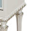 Armoire console blanche et argentée