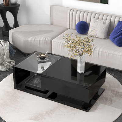 Table basse ronde avec rangement Rondelle