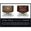 FOSSIL BLU 33" Heavy 12-GAUGE Dark Copper Farmhouse Sink, Includes Accessories, Curved