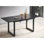 Table de salle à manger carrée extensible avec pieds en métal, table de cuisine moderne pour gagner de l'espace (l 70,86 po x P 31,5 po x H 29,5 po)
