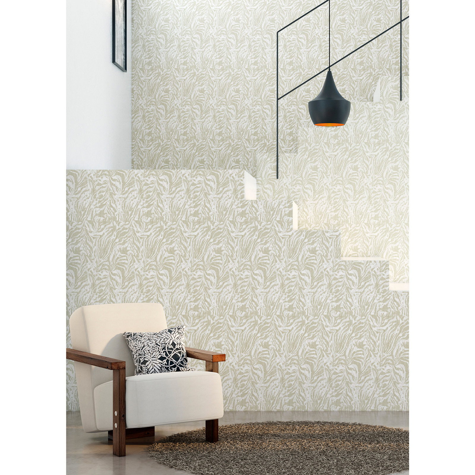 Montiel Modern Animal Print Wallpaper, Taupe