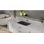 Lavabo de salle de bain encastrable en résine noire mate 23,6 po x 16,4 po Badeloft UB-01-MBLK-138186145
