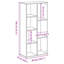 Savara 105cm H x 50cm W Bookcase-321586127
