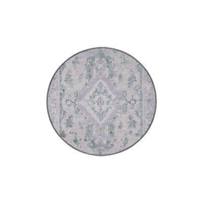 Machine Washable Gray Area Rug