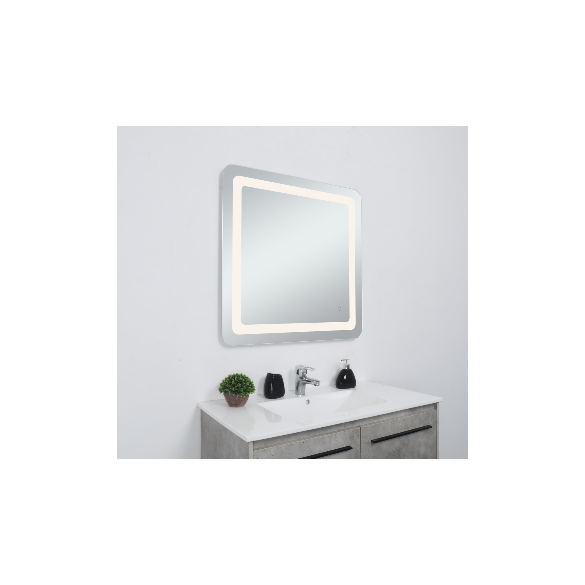 Juliane Mirror, 30" x 30", Square
