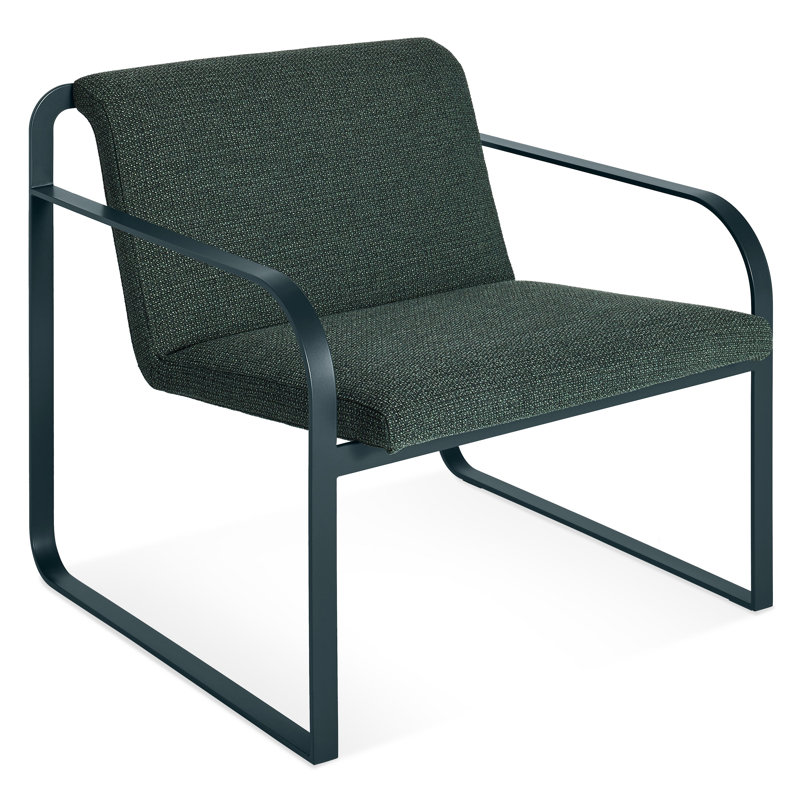 Skald Lounge Chair, Maharam Mantle in Parsley Polyeter Blend, Matte Green