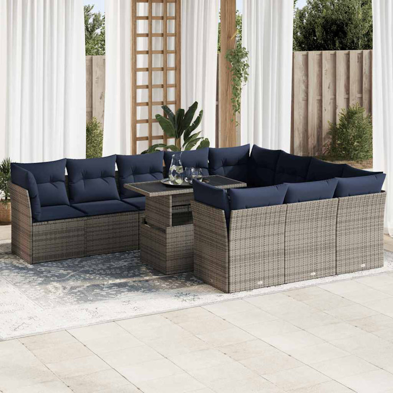 62cm Wide Patio Sofa with Cushions