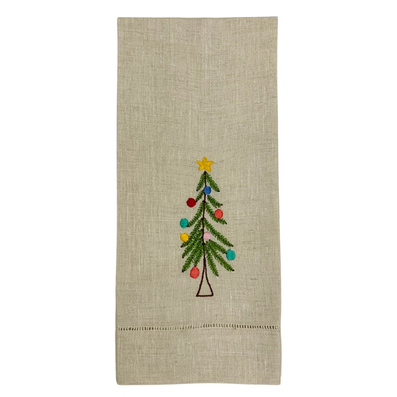 Torchons rustiques pour arbre de Noël, Graine de lin