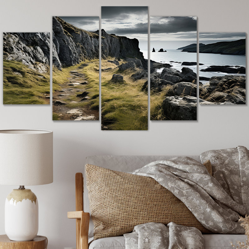  «Ireland Beautiful Landscape I - Décoration murale Paysages - 5 panneaux