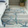 Bayshore Machine Made Power Loom Polypropylene Area Rug in Blue/Gray