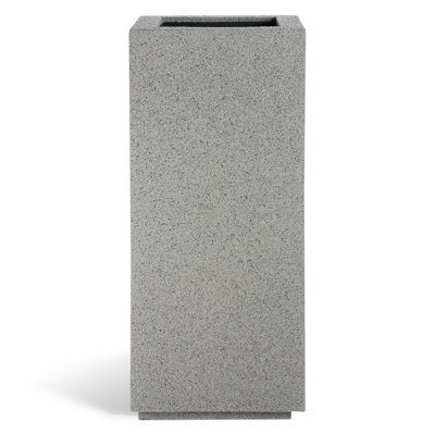 Gita Tall Lightweight Outdoor 16" x 16" x 36" Square Planter Box