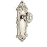Grandeur Grande Victorian Plate Double Dummy with Windsor Door Knob
