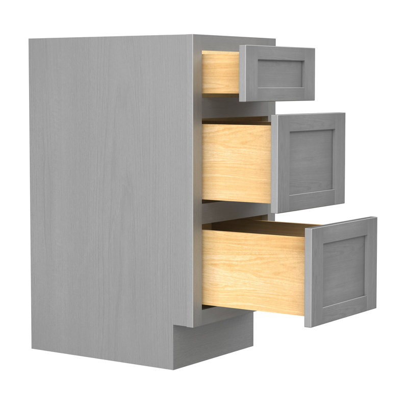 Base de meuble-lavabo simple Hibbard seulement, H 32,5 po x l 15 po x p 21 po, Argent