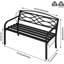 Aneecia Iron Outdoor Bench