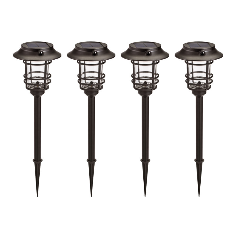 Solar Powered Integrated LED Pathway Light, Bronze