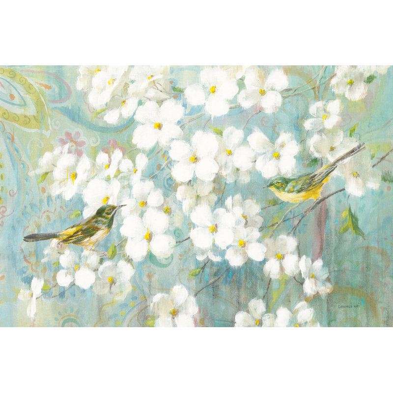 Spring Dream II by Danhui Nai - Wrapped Canvas Painting, 30cm H x 46cm W x 3.8cm D