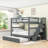 Wood Standard Bunk Bed With Stairs and Trundle-1861412118-1755919811