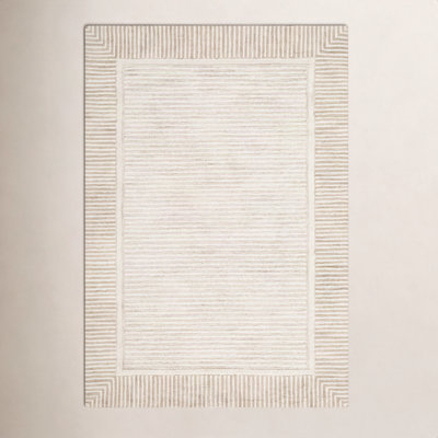Hand-Tufted Indoor Geometric Rug