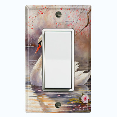 Elegant Swan Lake Sakura Flower Tree