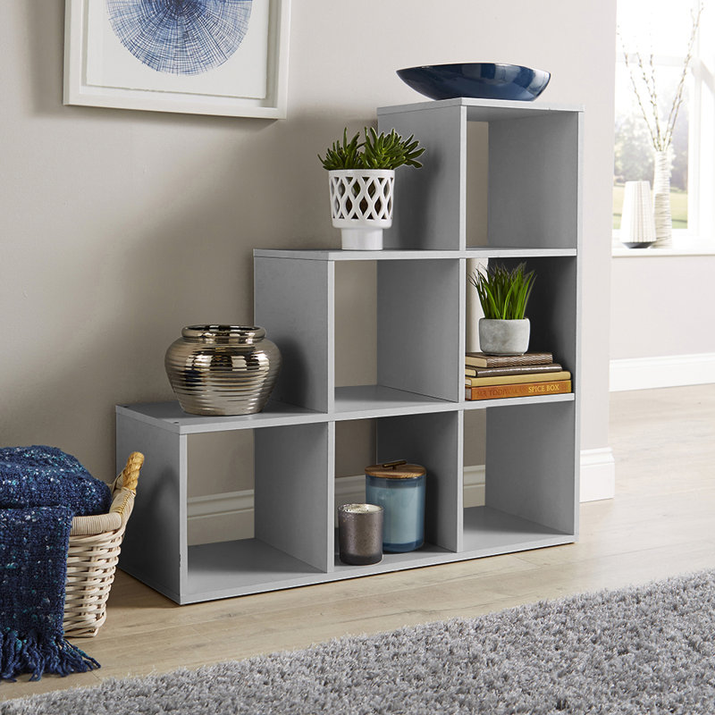 Steinmetz 321 Cube Storage Bookcase Unit, Grey