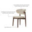 Chaises de salle à manger rembourrées en bois massif de style Mid-Century beige, aucune chaise d'appoint requise pour la salle à manger-1144640660-1145256043
