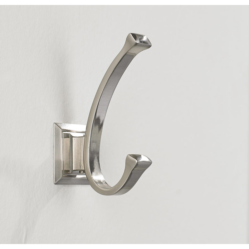 Transitional Wall Hook, Brushed Nickel