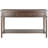 Yelena Pine Wood 60'' Console Table – Rustic and Transitional 3 Drawers with Storage Shelf for Home-22810159