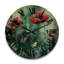 Horloge murale surdimensionnée en bois Emerald Vibrant Poppies II - Poppies-1024636154