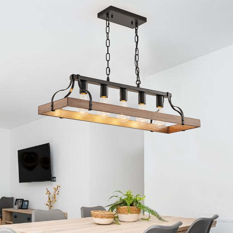 Modern and stylish design pendant light (bulb not included), Walnut