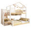 Timberloft Kids Bunk Bed with Stairs for 2, Solid Wood Children Bed