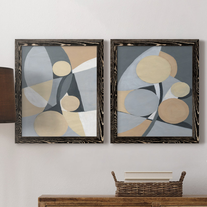 Millenium I - ensemble de 2 reproductions d'art, Pas de tapis, H 24 po x l 36 po x P 1,5 po, H 31,5 po x l 47 po x P 1,5 po